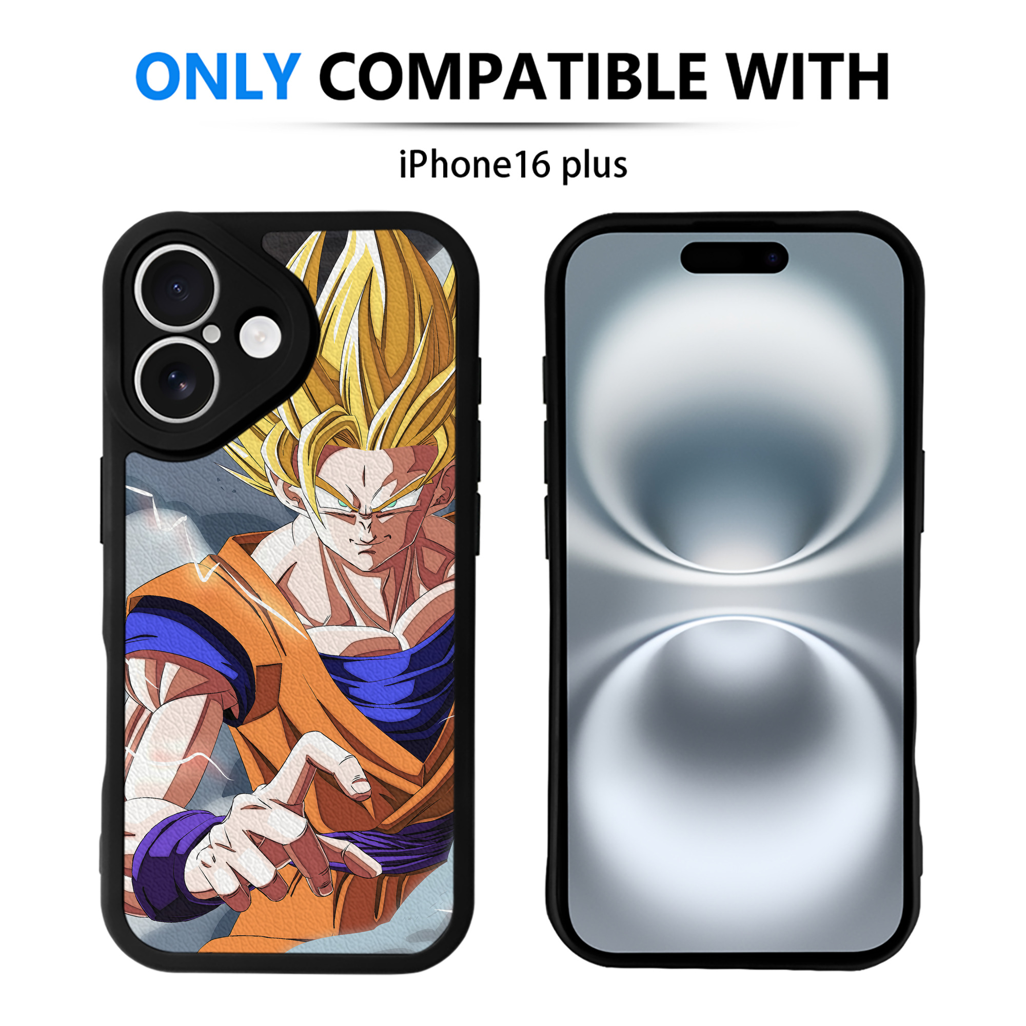 （画像用） ドラゴンボール DRAGON BALL 【iPhone 16シリーズ対応】シリコンスマホケース（レザー調） 材質：シリコン